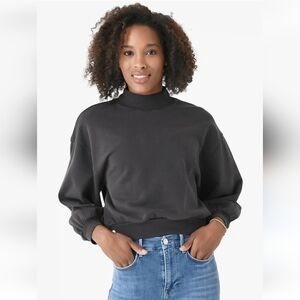 Levi's Black Mockneck Crop Sweatshirt